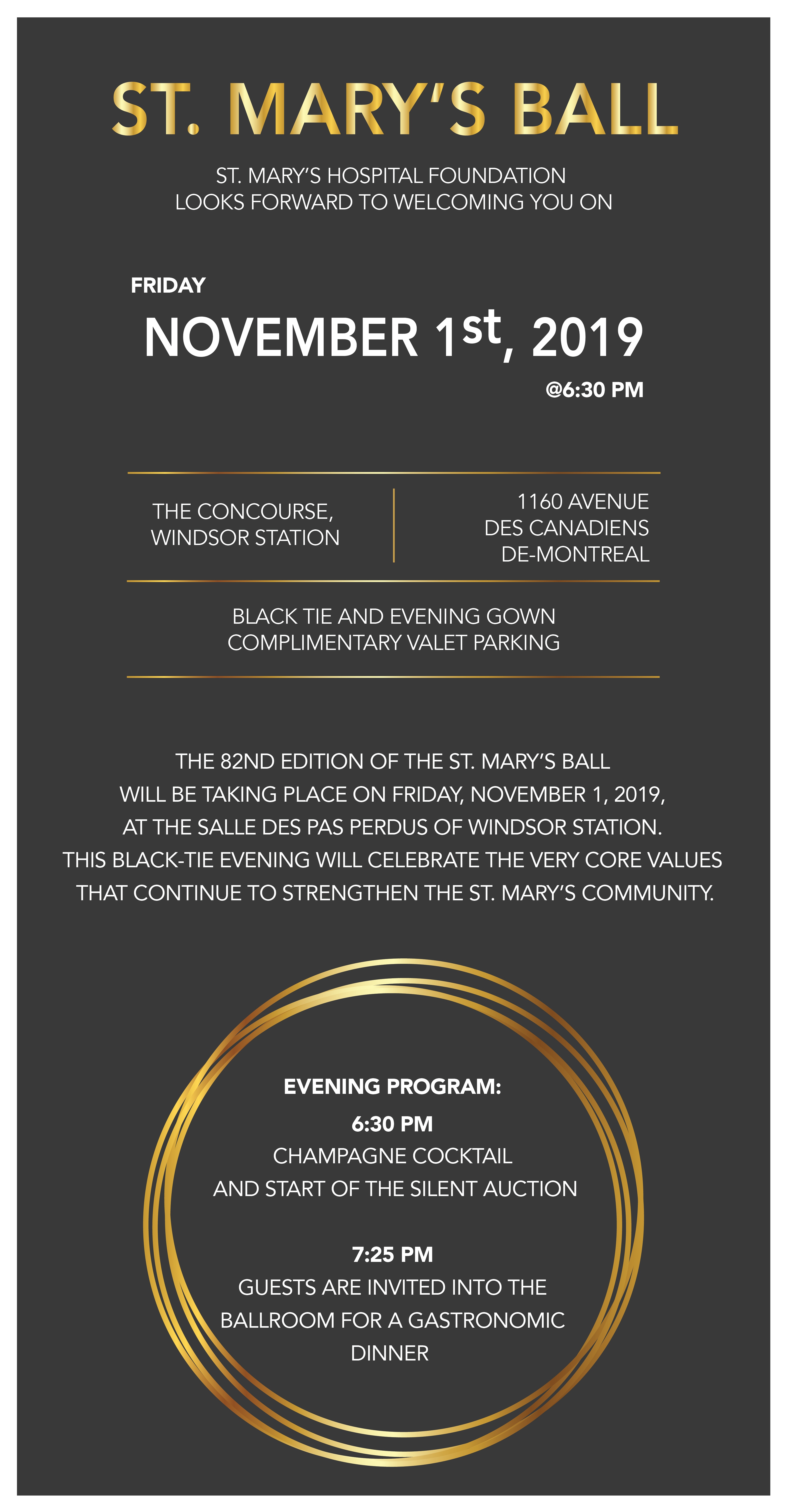 St. Mary's 82nd Ball - November 1, 2019